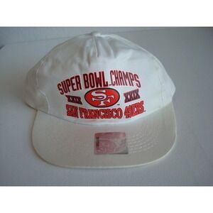 49ERS 90S SUPER BOWL LOG0 7 SNAPBACK   HAT CAP VINTAGE  P5